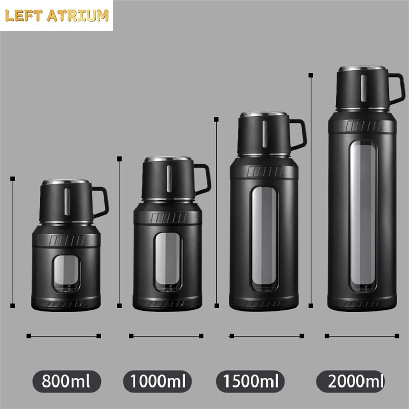 Grote capaciteit 2L glazen wat - Outdoor Sport Glass Water Bottle recensie en prijs